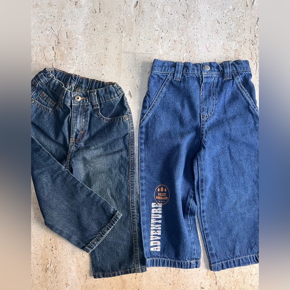 Boy’s Size 2T Jeans and Shirts Bundle Disney, Wrangler, Adidas, Old Navy - Picture 2 of 8